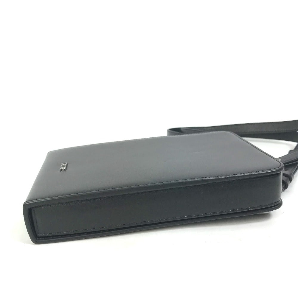 Christian Dior ポシェット カバン クロスボディ フォンケース ウルトラメッセンジャー 斜め掛け ショルダーバッグ レザー メンズ ブラック - brandshop-reference