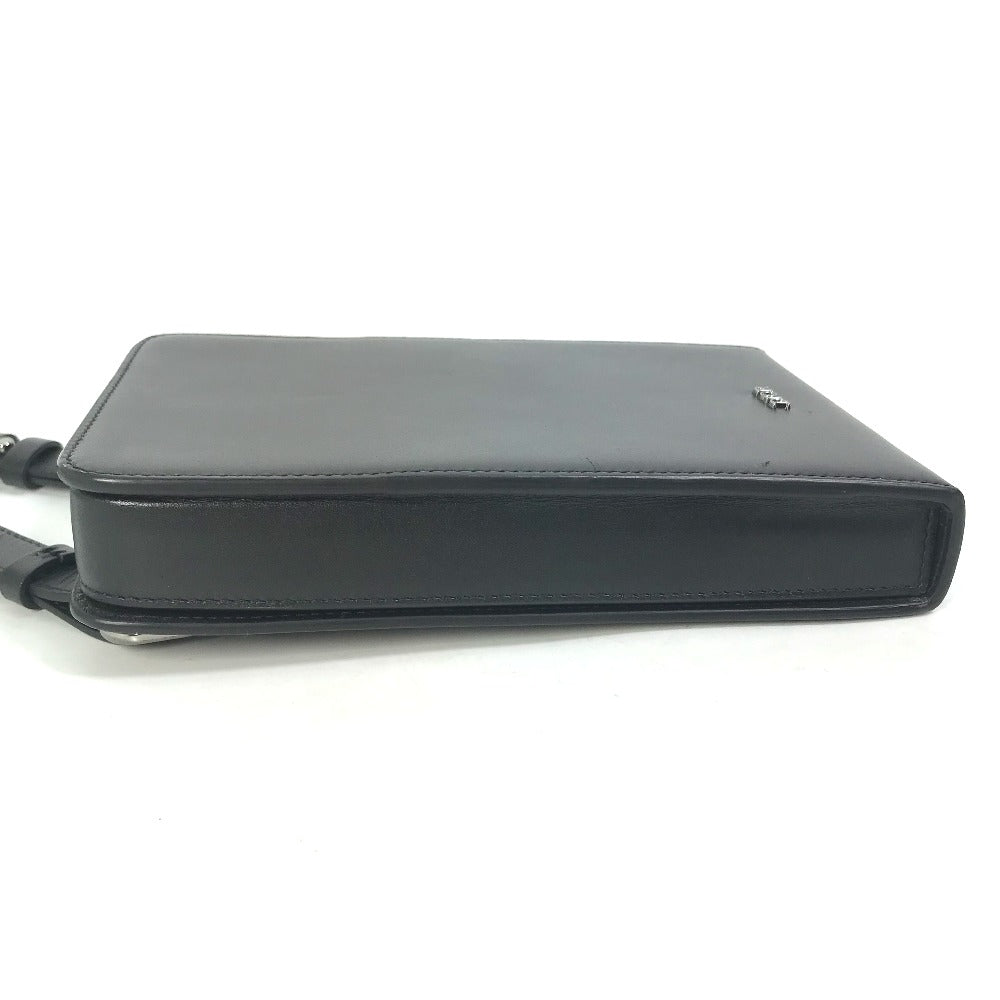 Christian Dior ポシェット カバン クロスボディ フォンケース ウルトラメッセンジャー 斜め掛け ショルダーバッグ レザー メンズ ブラック - brandshop-reference