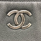 CHANEL CC ココマーク トートバッグ チェーンバッグ カバン ハンドバッグ ショルダーバッグ キャビアスキン レディース グレー - brandshop-reference