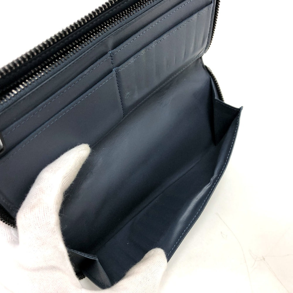 LOUIS VUITTON M82322 モノグラムシャドウ ジッピーウォレット ヴェルティカル 長財布 モノグラムシャドウレザー メンズ ネイビー - brandshop-reference