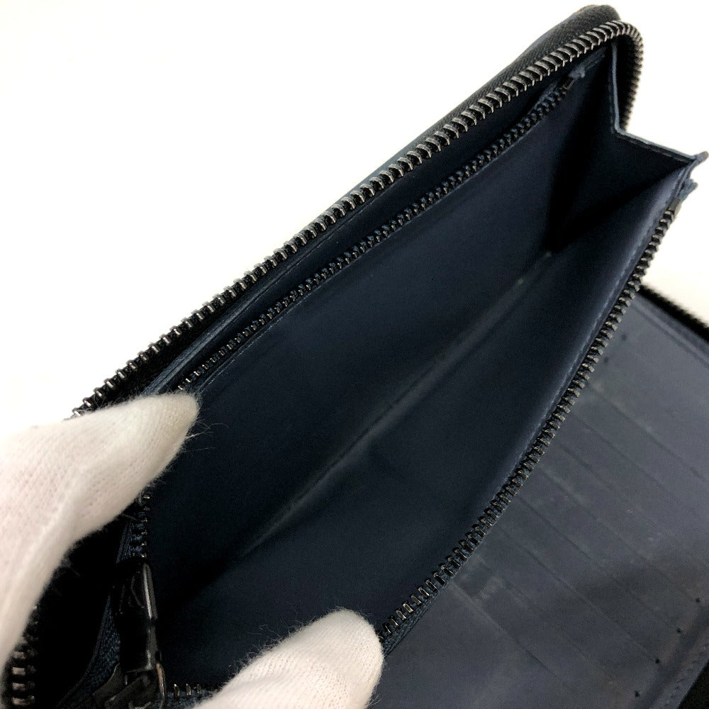 LOUIS VUITTON M82322 モノグラムシャドウ ジッピーウォレット ヴェルティカル 長財布 モノグラムシャドウレザー メンズ ネイビー - brandshop-reference
