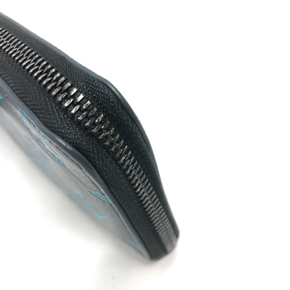 LOUIS VUITTON M82322 モノグラムシャドウ ジッピーウォレット ヴェルティカル 長財布 モノグラムシャドウレザー メンズ ネイビー - brandshop-reference