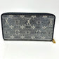 LOUIS VUITTON M82468 モノグラムジャカード ジッピーウォレット 長財布 ファブリック レディース ネイビー