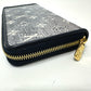 LOUIS VUITTON M82468 モノグラムジャカード ジッピーウォレット 長財布 ファブリック レディース ネイビー