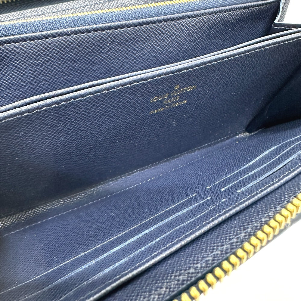 LOUIS VUITTON M82468 モノグラムジャカード ジッピーウォレット 長財布 ファブリック レディース ネイビー