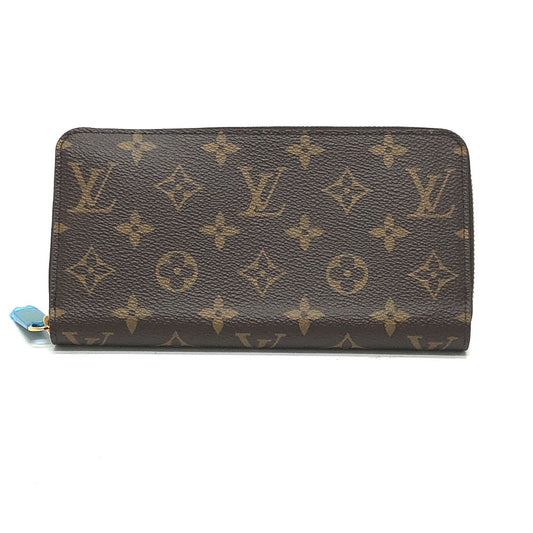 LOUIS VUITTON M42616 Monogram Zippy Wallet, Round Zipper Long Wallet, Monogram Canvas, Women's, Brown