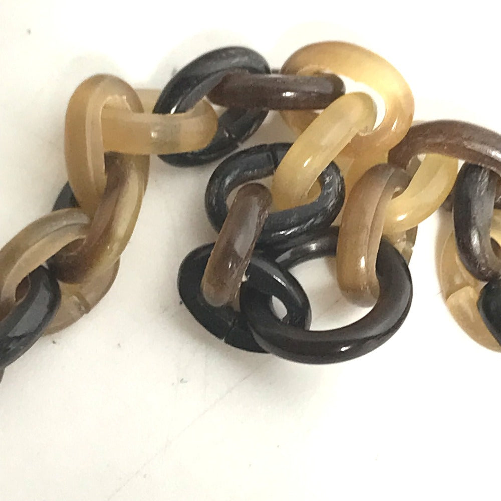 HERMES アクセサリー ハート ホーン ペンダント チェーン ネックレス バッファローホーン レディース ブラウン - brandshop-reference