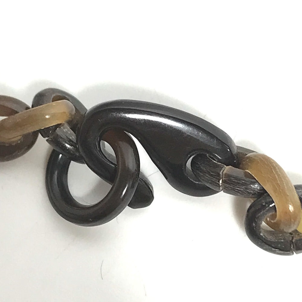 HERMES アクセサリー ハート ホーン ペンダント チェーン ネックレス バッファローホーン レディース ブラウン - brandshop-reference