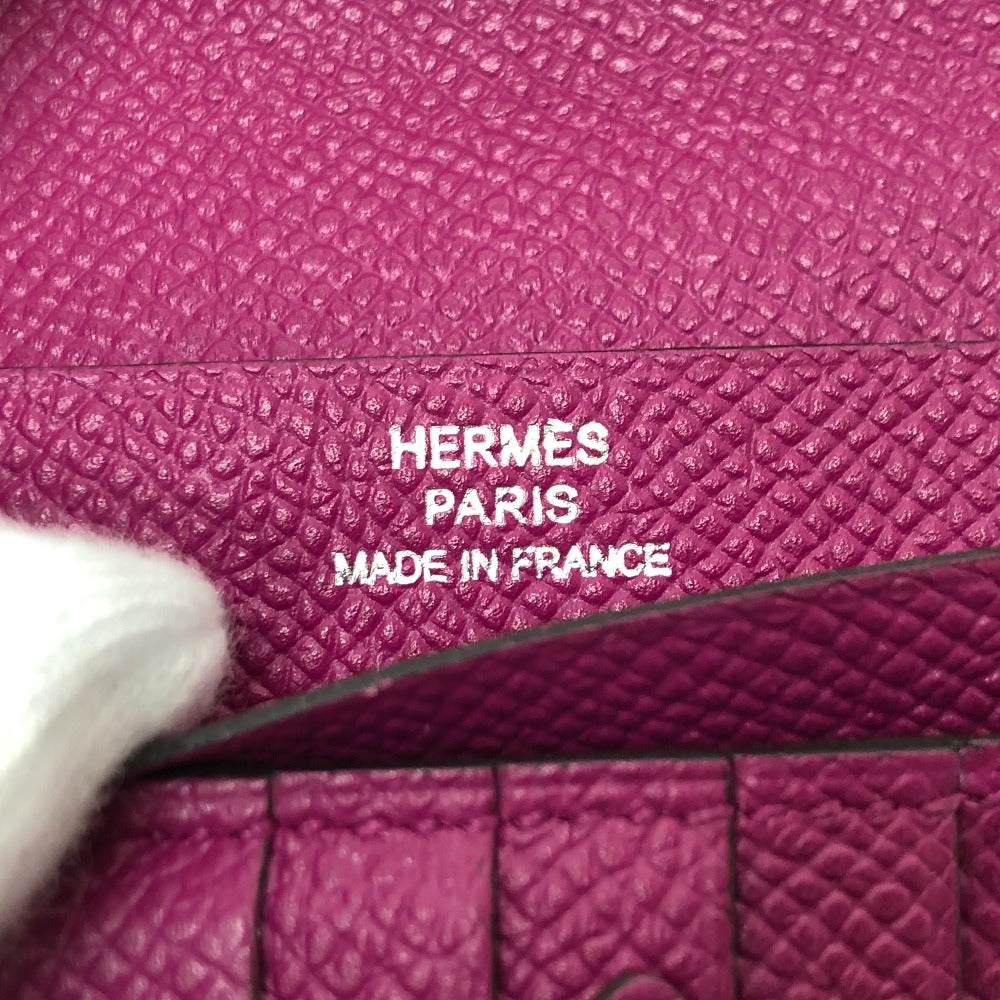 HERMES H金具 ベアン コンパクト ウォレット 2つ折り財布 ヴォーエプソン レディース ローズパープル パープル - brandshop-reference