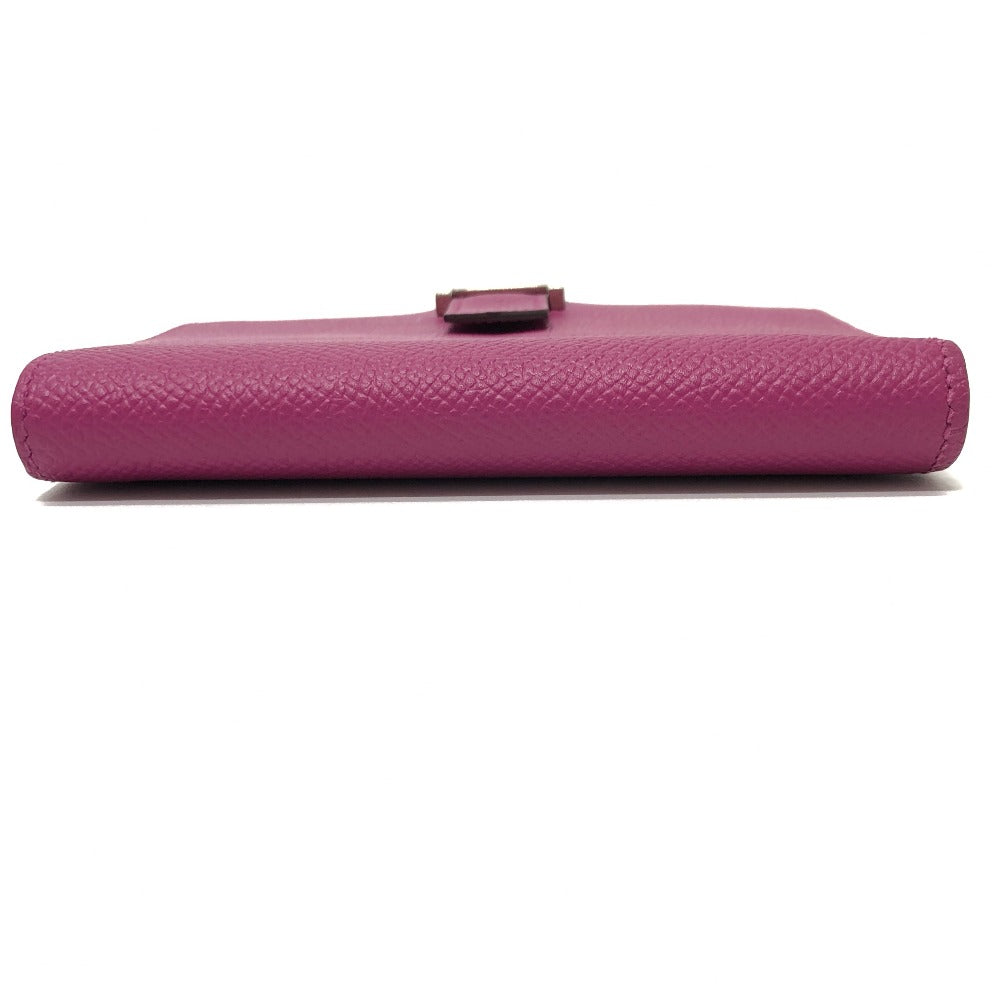 HERMES H金具 ベアン コンパクト ウォレット 2つ折り財布 ヴォーエプソン レディース ローズパープル パープル - brandshop-reference