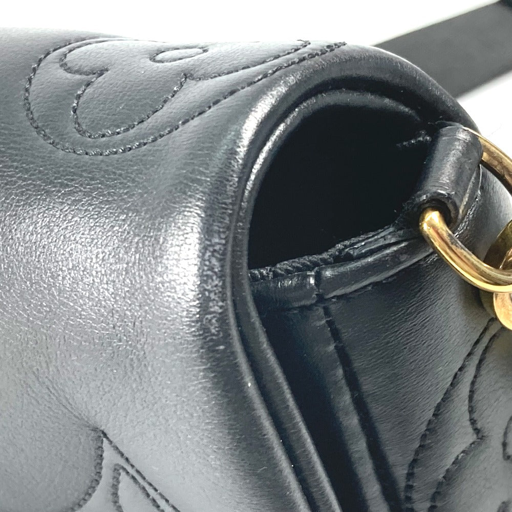 LOUIS VUITTON M81398 モノグラム バブルグラム ウォレットオンストラップ 長財布 斜め掛け クラッチバッグ 2WAYバッグ ショルダーバッグ レザー レディース ブラック - brandshop-reference