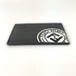 FENDI 7M0164 Logo Two-Tone Business Card Case, Pass Case, Leather, Men's, Gray