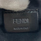 FENDI 7M0164 Logo Two-Tone Business Card Case, Pass Case, Leather, Men's, Gray