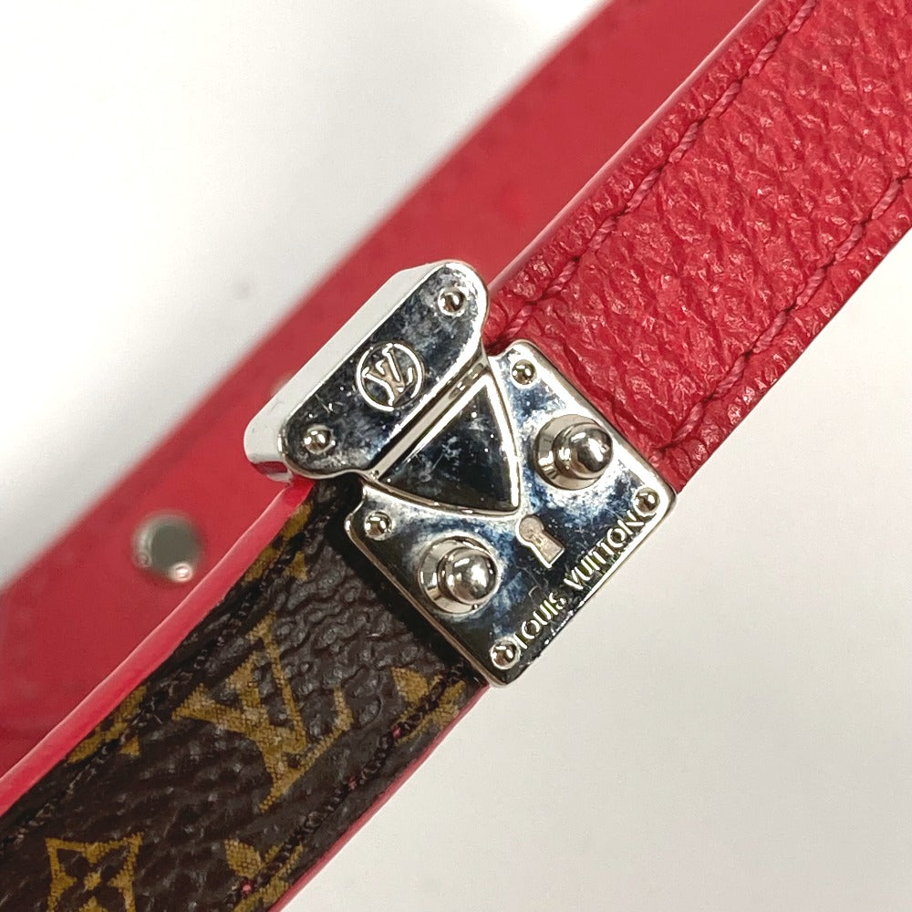 LOUIS VUITTON M6040F Monogram Lockit Bracelet, Double Bracelet, Monogram Canvas, Women's, Brown