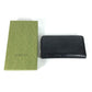 GUCCI 625563 GG Embossed Long Wallet, Travel Case Organizer, Round Zipper Wallet, Long Wallet, Leather, Men's, Black