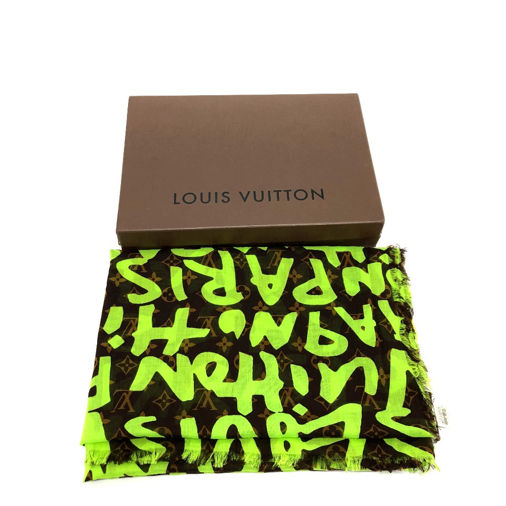 LOUIS VUITTON M72387 モノグラム グラフィティ スカーフ ショール コットン ユニセックス - brandshop-reference