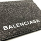 BALENCIAGA 392126 ロゴ ラメ パスケース カードホルダー 名刺入れ カードケース レザー レディース