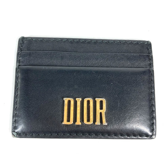 Dior 26-MA-1128 パスケース ロゴ 名刺入れ カードホルダー カードケース レザー ユニセックス - brandshop-reference