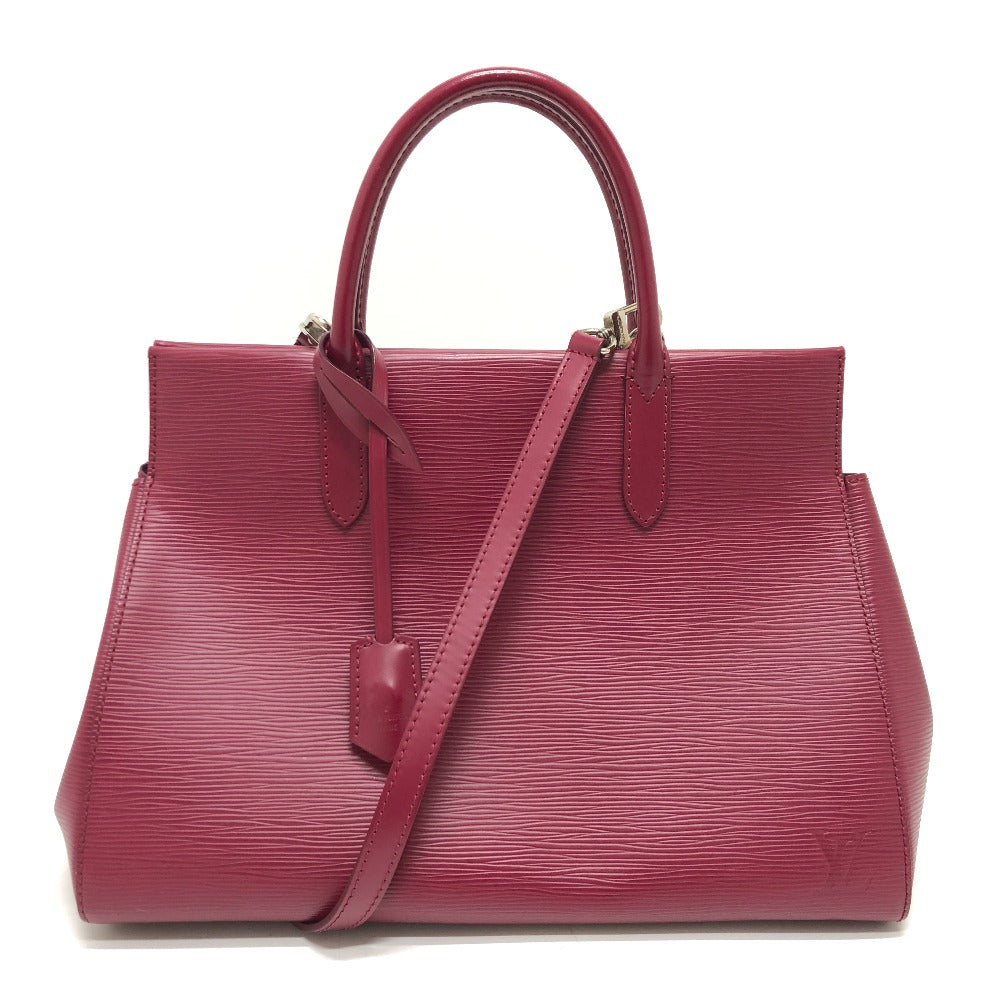 LOUIS VUITTON M94612 Marly MM 2WAY Bolso Hombro Bandolera Bolso Epi Cuero Damas Fucsia Plata Hardware