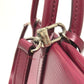 LOUIS VUITTON M94612 Marly MM 2WAY Bolso Hombro Bandolera Bolso Epi Cuero Damas Fucsia Plata Hardware