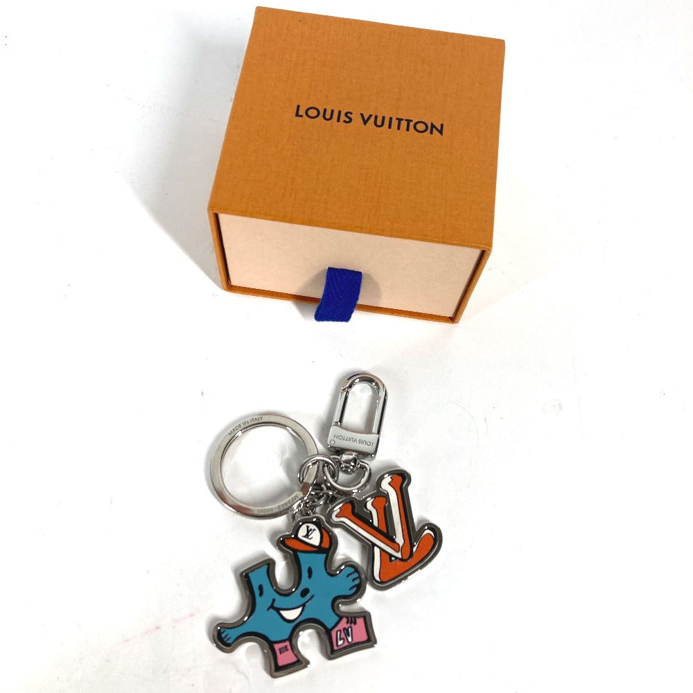 LOUIS VUITTON MP3453 ポルトクレLVパズル バッグチャーム キーホルダー メタル メンズ - brandshop-reference