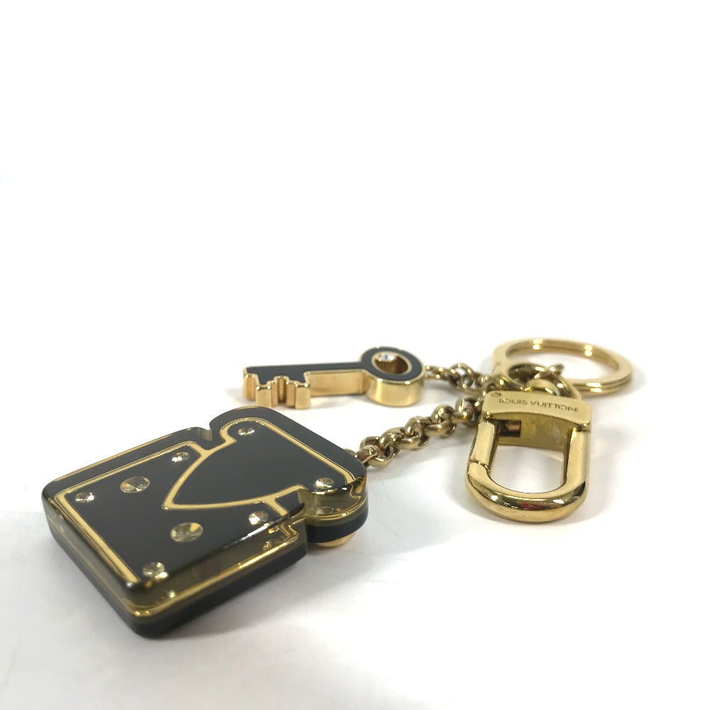 LOUIS VUITTON M66979  パドロック ロックモチーフ キーホルダー ラインストーン バッグチャーム キーホルダー メタル レディース