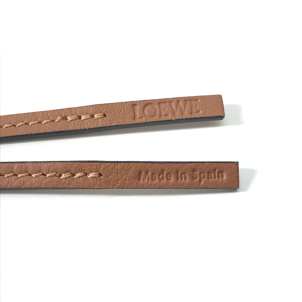 LOEWE キーリング アナグラム バッグチャーム キーホルダー レザー レディース