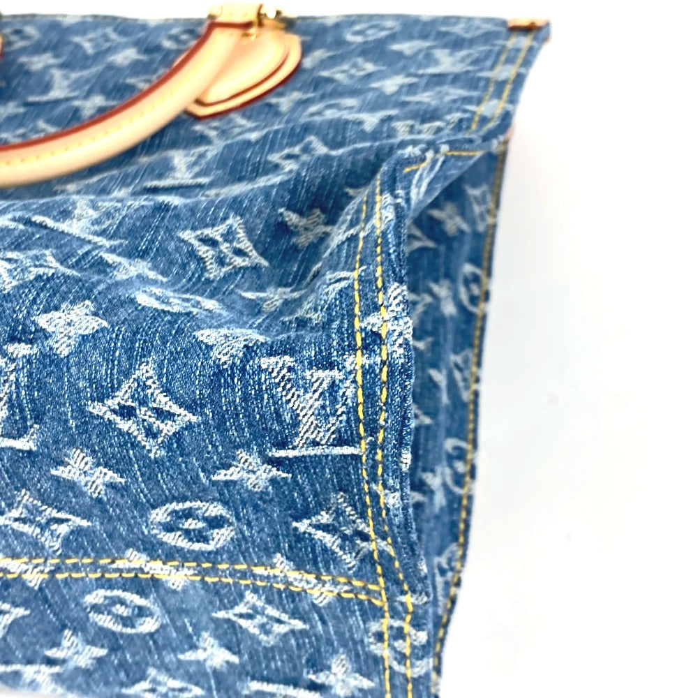 LOUIS VUITTON M46871  新作 LV リミックス モノグラム デニム  オンザゴー MM ショルダーバッグ 肩掛け 2WAYバッグ トートバッグ モノグラムデニム レディース