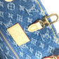 LOUIS VUITTON M46871  新作 LV リミックス モノグラム デニム  オンザゴー MM ショルダーバッグ 肩掛け 2WAYバッグ トートバッグ モノグラムデニム レディース - brandshop-reference