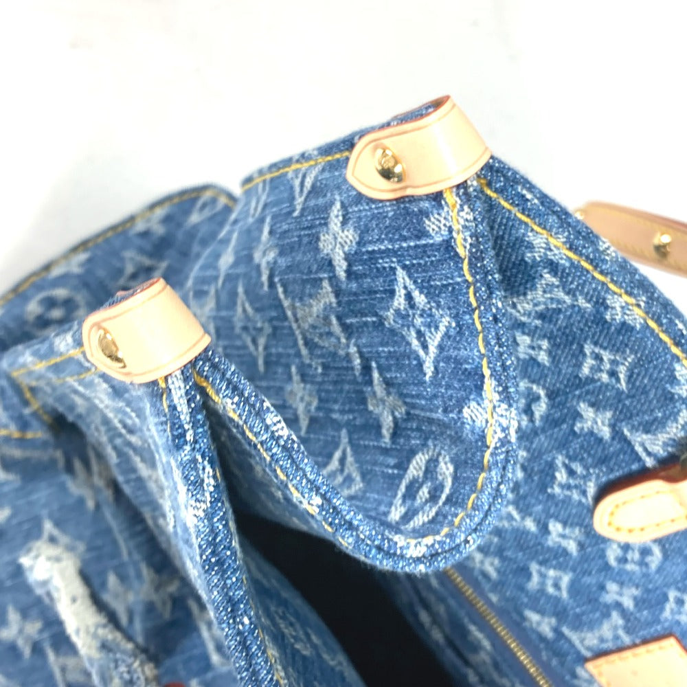 LOUIS VUITTON M46871  新作 LV リミックス モノグラム デニム  オンザゴー MM ショルダーバッグ 肩掛け 2WAYバッグ トートバッグ モノグラムデニム レディース