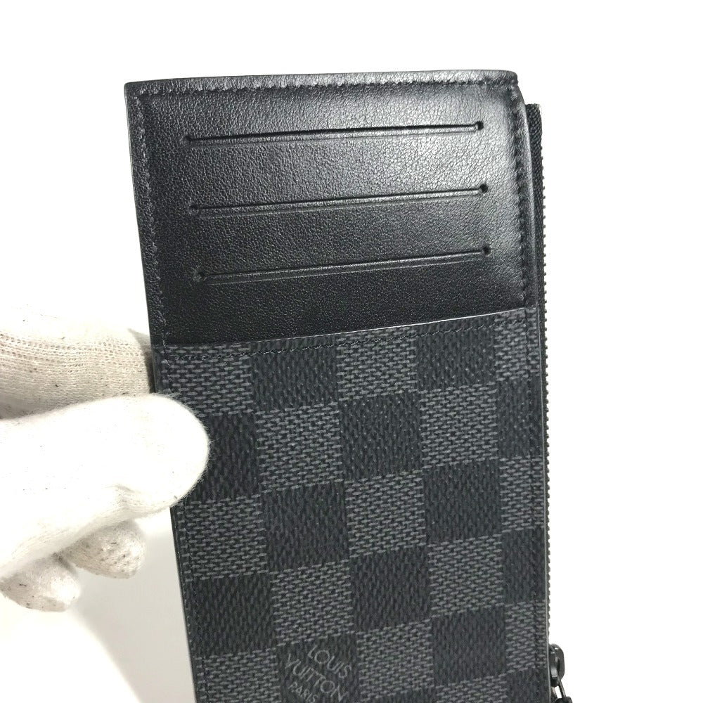 LOUIS VUITTON N60354 ダミエグラフィット ユーティリティ・コインカード ホルダー 小銭入れ 財布 コインケース ダミエグラフィットキャンバス メンズ - brandshop-reference