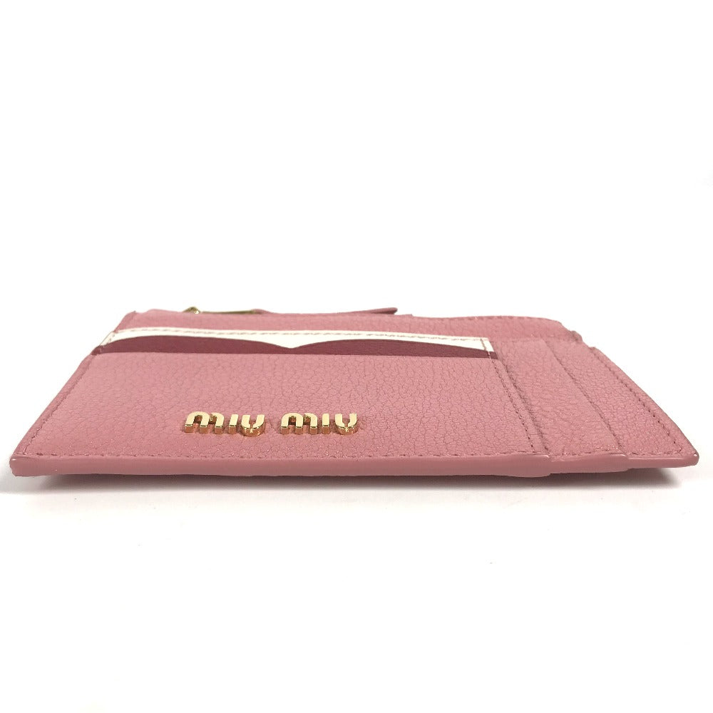 MIUMIU ロゴ カードケース 財布 小銭入れ コインケース レザー レディース