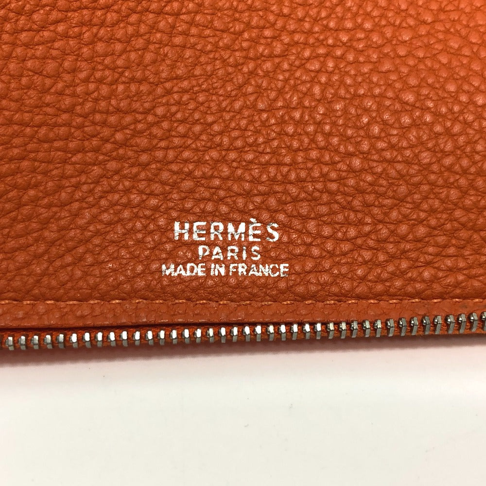 HERMES CDケース DVDケース ラウンドファスナー ポーチ レザー レディース - brandshop-reference