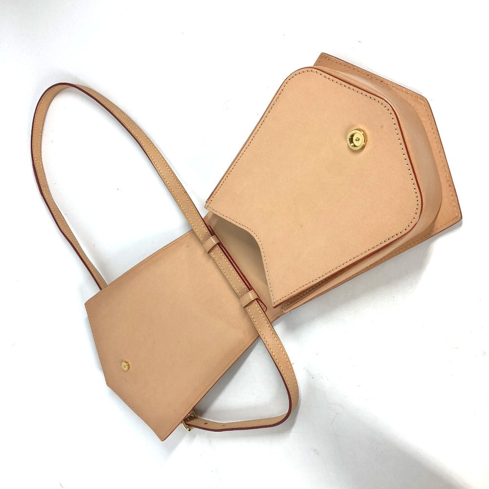 LOUIS VUITTON M22368 キーベル XL PM ポシェット カバン 斜め掛け ショルダーバッグ ヌメ革 レディース ベージュ