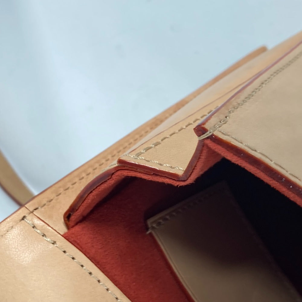 LOUIS VUITTON M22368 キーベル XL PM ポシェット カバン 斜め掛け ショルダーバッグ ヌメ革 レディース ベージュ