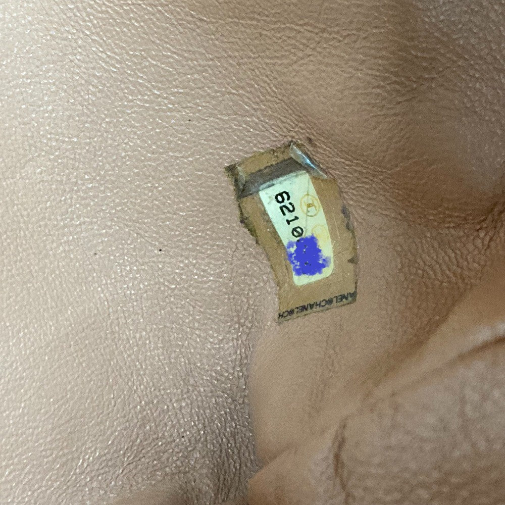 CHANEL スポーツバッグ ロゴ キルティング カバン ハンドバッグ ボストンバッグ キャビアスキン レディース ベージュ系