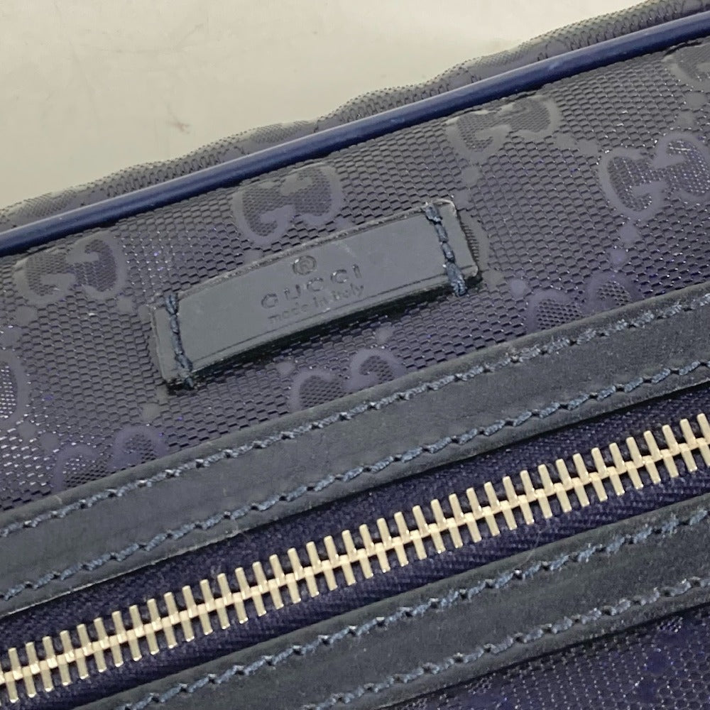 GUCCI 201447 GG Imprime Crossbody Pochette Shoulder Bag, Men's, Blue