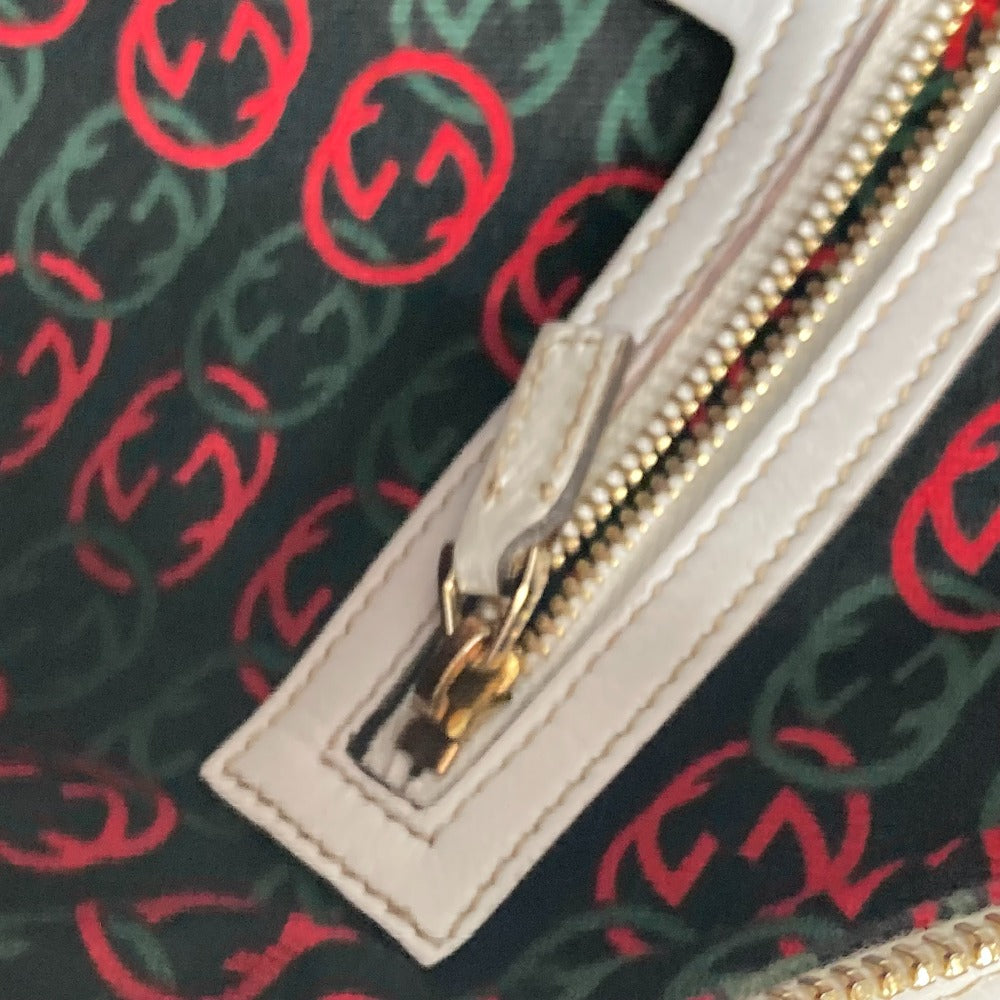 GUCCI 170009 ダブルG GG ミニボストンバッグ 肩掛け ショルダーバッグ ハンドバッグ レザー レディース