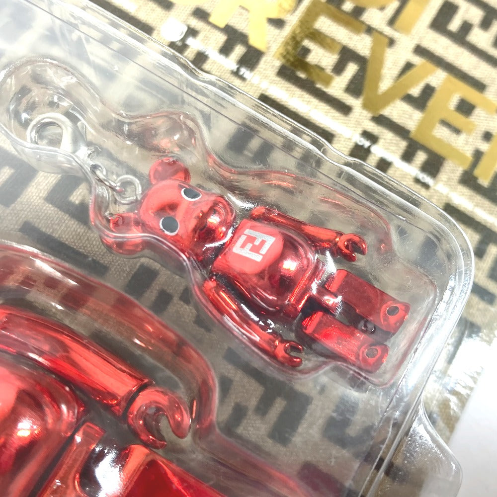 FENDI 未開封 メディコムトイ BE@RBRICK ベアブリック FENDI FOREVER チャーム プラスチック ユニセックス レッド