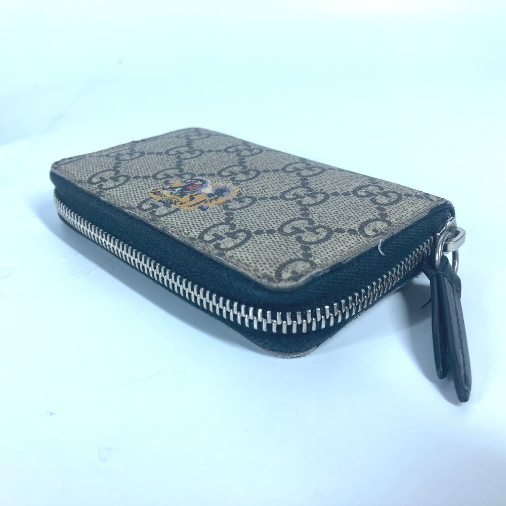 GUCCI 451276 GGスプリーム 虎 タイガー 財布 小銭入れ ラウンドファスナー コインケース GGスプリームキャンバス メンズ - brandshop-reference