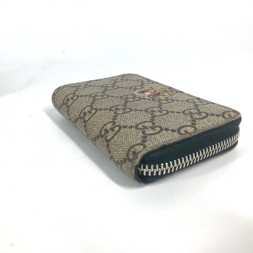 GUCCI 451276 GGスプリーム 虎 タイガー 財布 小銭入れ ラウンドファスナー コインケース GGスプリームキャンバス メンズ