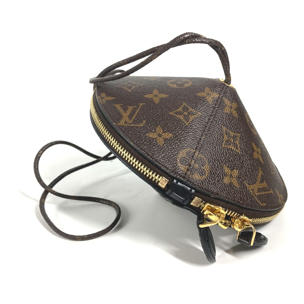 LOUIS VUITTON M44592 모노그램 투피 파티 백 파우치 숄더백 핸드백 모노그램 캔버스 여성 브라운