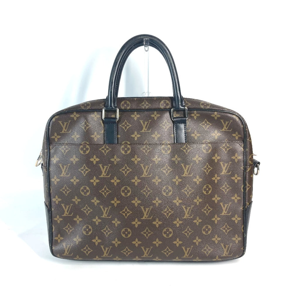 LOUIS VUITTON M56719 モノグラムマカサー ソフトブリーフケース カバン ハンドバッグ 書類バッグ ビジネスバッグ モノグラムキャンバス メンズ