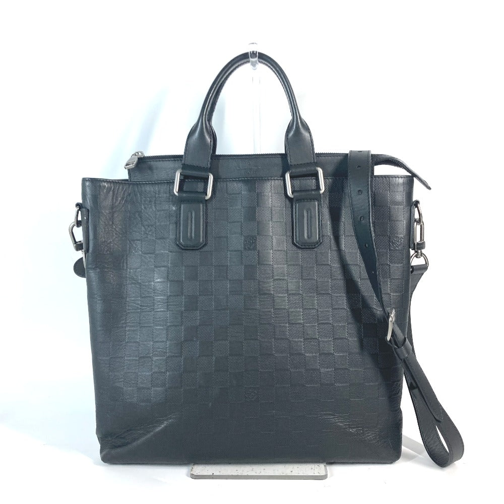 LOUIS VUITTON  N41561 ダミエアンフィニ デイリー トート カバン ハンドバッグ ショルダーバッグ 2WAYバッグ ビジネスバッグ ダミエアンフィニレザー メンズ