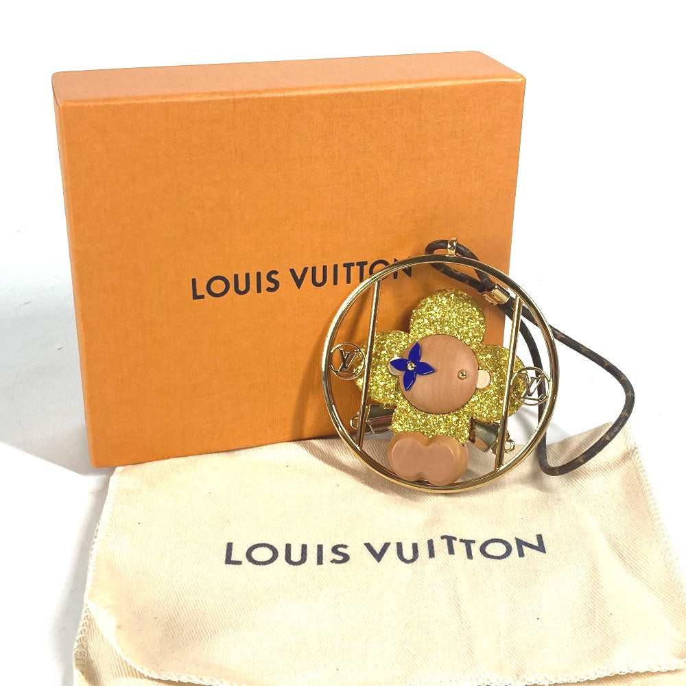 LOUIS VUITTON GI0302 オーナメント デコレーション ヴィヴィエンヌ スウィングチャーム バッグチャーム ラメ キーホルダー メタル レディース