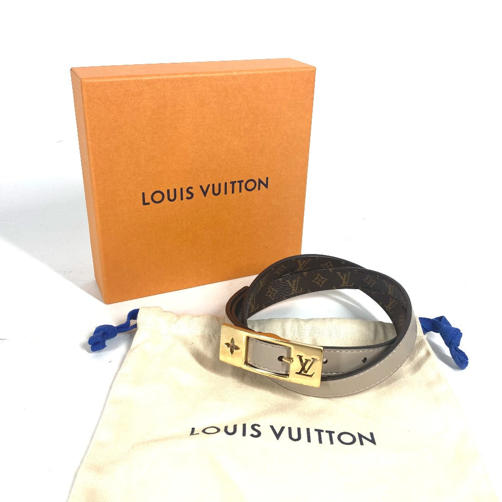 LOUIS VUITTON M8370Y モノグラム ベルト・LV デュオ 18MM リバーシブル アクセサリー 細ベルト ベルト モノグラムキャンバス レディース ブラウン - brandshop-reference