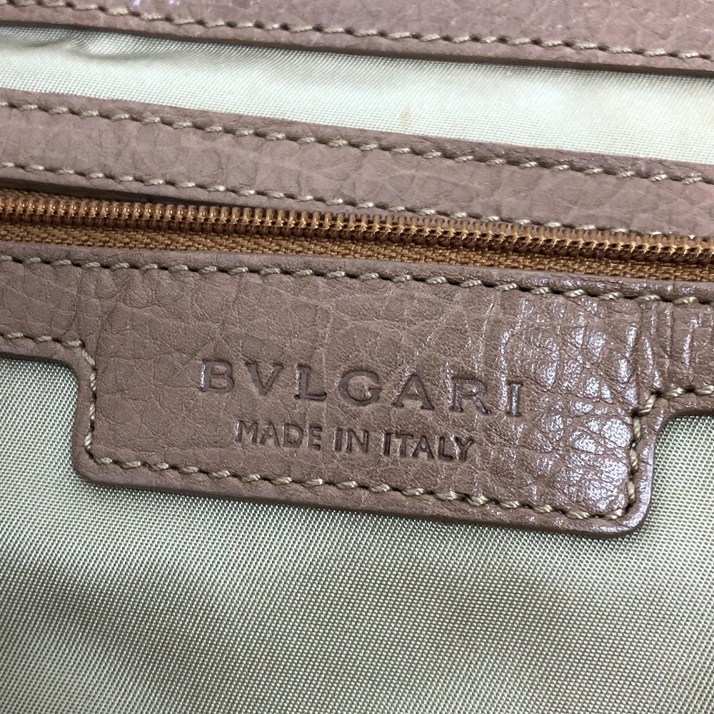 BVLGARI S.Bulgari ロゴ トートバック ハンドバック バック カバン トートバッグ レザー レディース