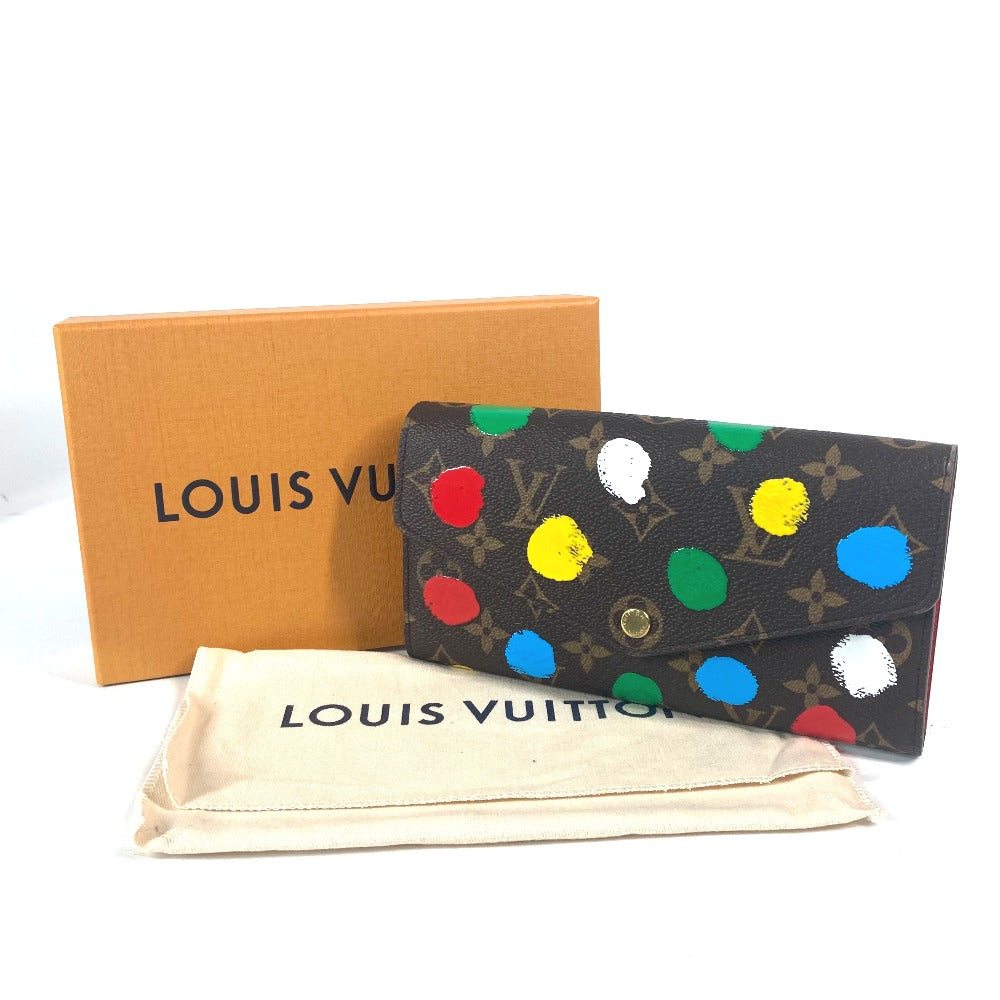 LOUIS VUITTON M81980 LV × YK草間彌生 モノグラム ポルトフォイユ・サラ NM ロングウォレット 2つ折り 長財布 モノグラムキャンバス レディース