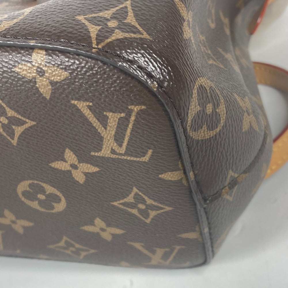 LOUIS VUITTON M46319 モノグラム ネオノエBB 巾着バッグ 2WAYバッグ ハンドバッグ ファー 斜め掛け カバン ショルダーバッグ モノグラムキャンバス レディース ブラウン