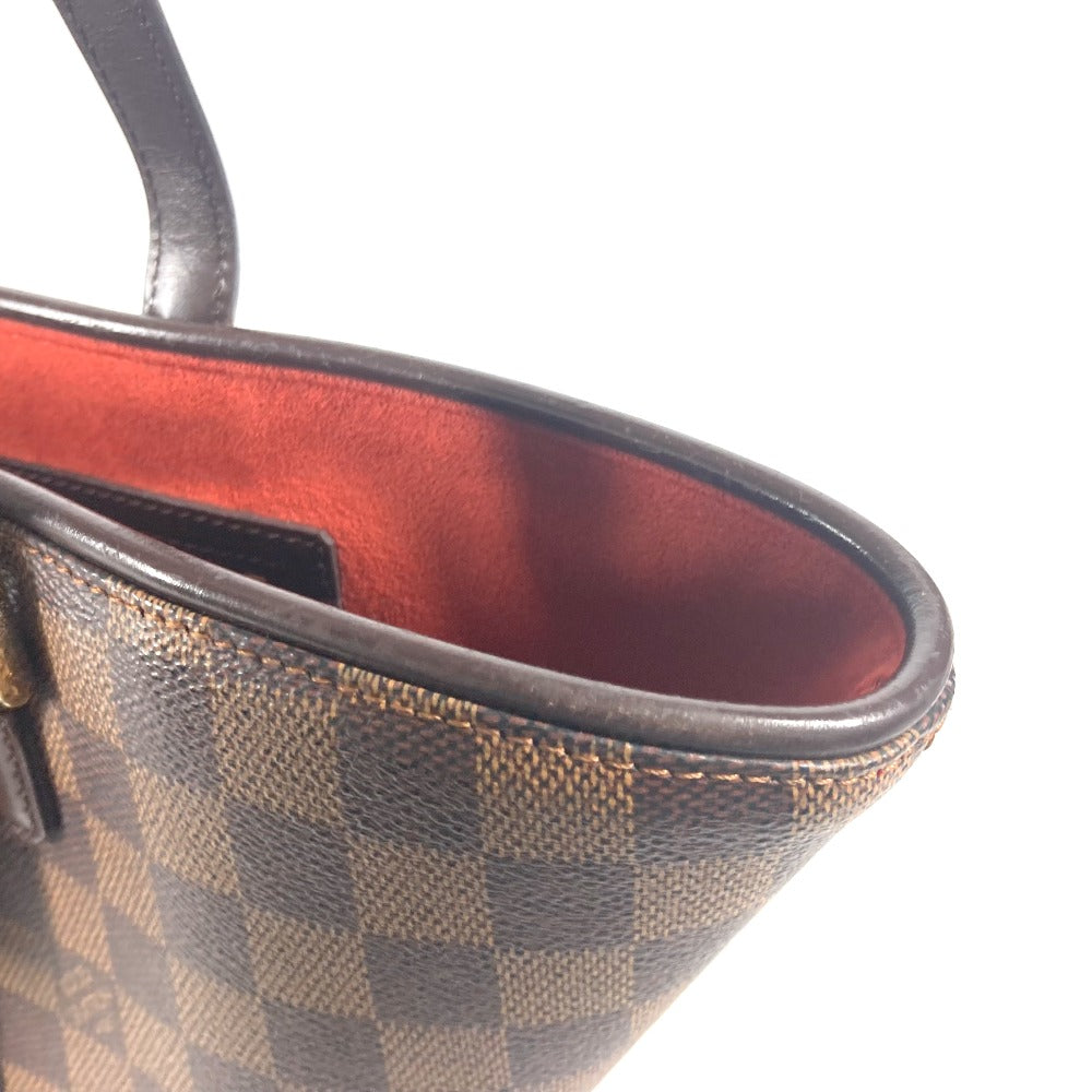 LOUIS VUITTON N51121 ダミエ マノスクPM カバン トートバッグ ショルダーバッグ 肩掛け ハンドバッグ ダミエキャンバス レディース エベヌ ブラウン